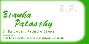 bianka palasthy business card